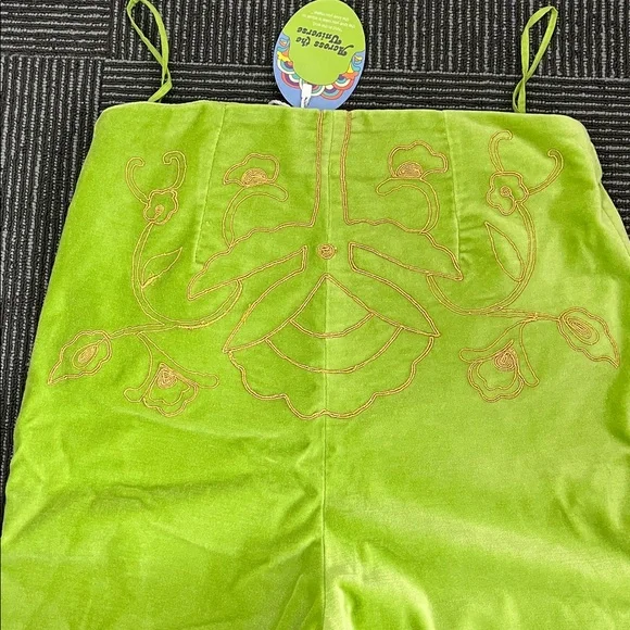 The Hippie Shake Like Dreamers Do Green Velvet Pants - Picture 6 of 6